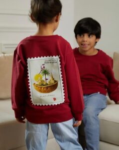 Kids Sweater - Qatar stamp